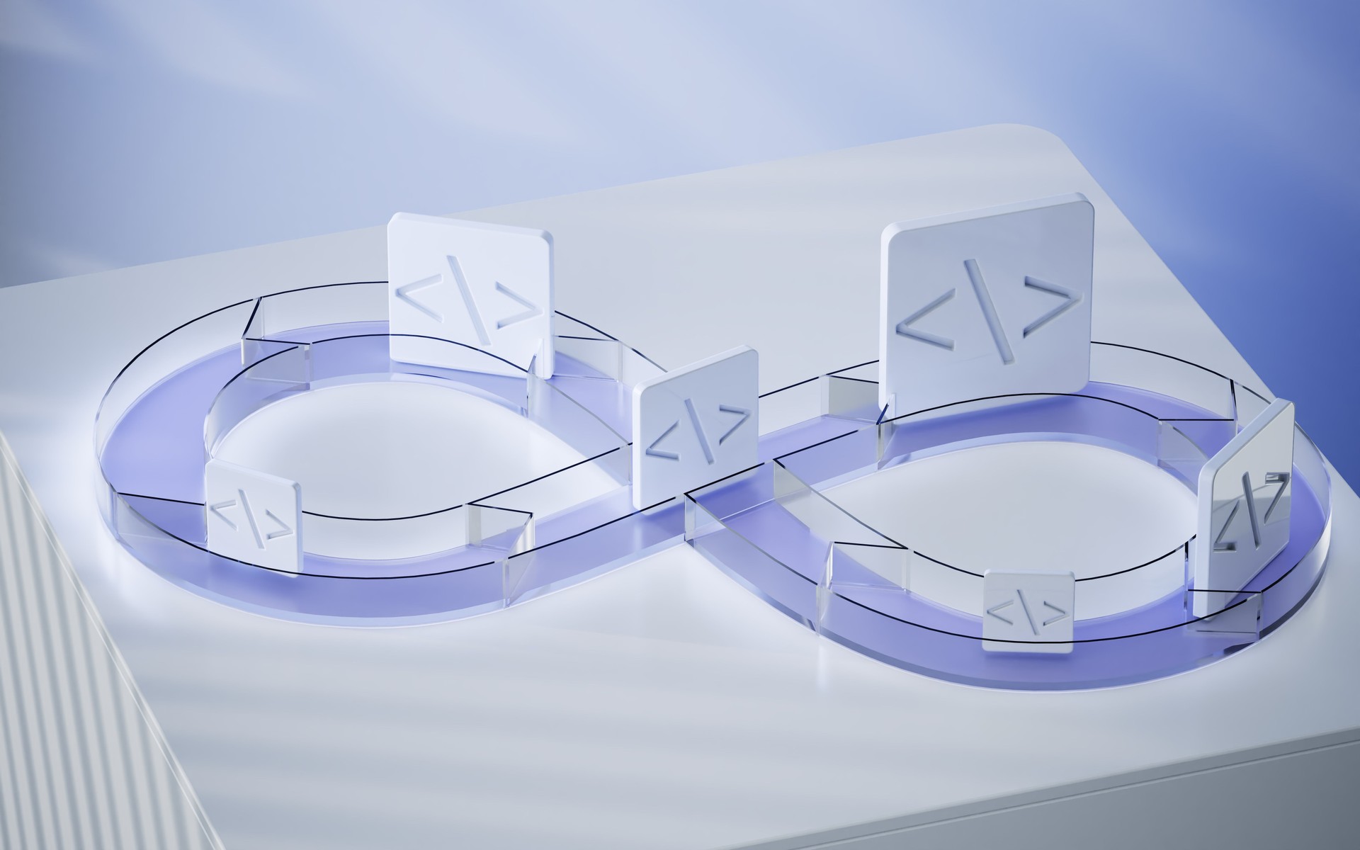 DevOps software development operations. Programmer administration system life cycle quality. Coding building testing release monitoring. Data flow